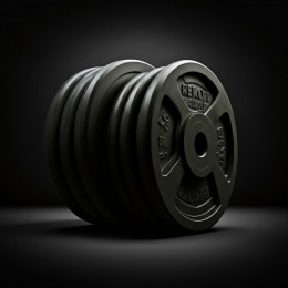 Комплект штанга и гантели MironFIt чугунный 65 кг