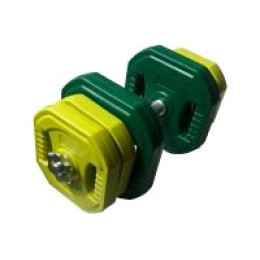 Гантель разборная 14,0кг (Диски цветные с хватом)