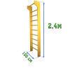Стенка гимнастическая 2,4х1,0м с выносом (шведская)